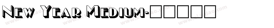New Year Medium字体转换